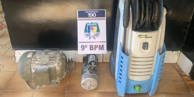 Itens recuperados - Foto: Ascom 9º BPM