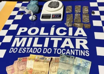 Material apreendido. - Foto: Ascom PMTO