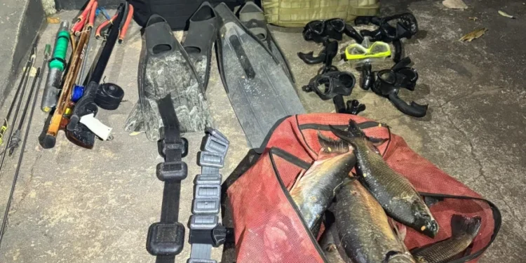 PM Ambiental autua dois homens por pesca irregular durante Operação Enerpeixe em Paranã