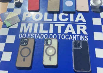 Aparelhos celulares furtados durante o evento festivo “Miracaxi” - Foto: Ascom / 4º BPM