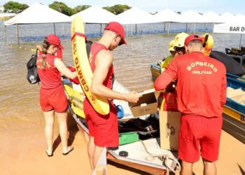Bombeiros e guarda-vidas civis orientam banhistas e reforçam cuidados com crianças nas praias tocantinenses - (Crédito foto: Ademir dos Anjos/Governo do Tocantins)