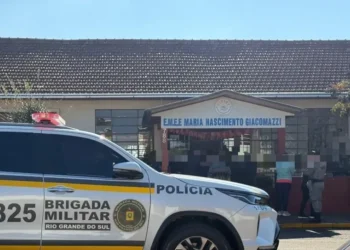 Ataque ocorreu na escola Municipal de Ensino Fundamental Maria Nascimento Giacomazzi • Diego Camargo/Portal Tchê