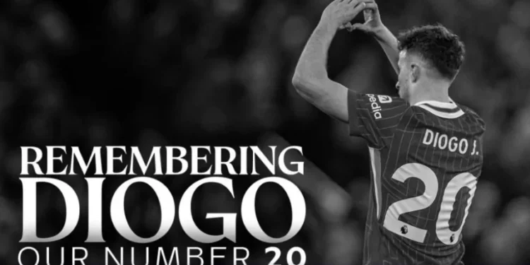 Liverpool fará homenagens em jogo após morte de Diogo Jota e André Silva