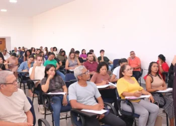 O curso fornece matéria didático, acesso aos materiais complementares e certificado de participação. Foto – Gabriel Filipe.
