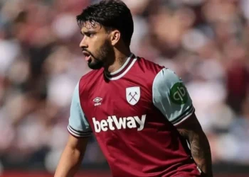 Lucas Paquetá em partida pelo West Ham • Divulgação/Lucas Paquetá