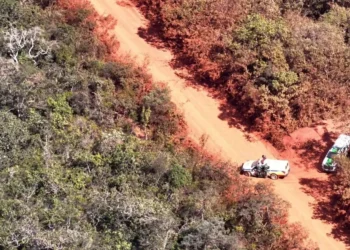 Operação contra garimpo ilegal de cristais • Reprodução/Polícia Militar de Minas Gerais