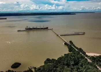 Porto de Outeiro está em obras para receber os navios • Rafael Neddermeyer / COP30