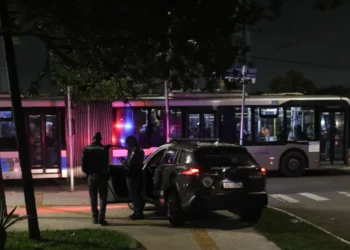 Oito coletivos foram depredados na segunda-feira (28)..  • Alex Silva/Estadão Conteúdo