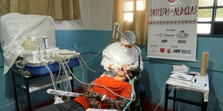 Governo do Tocantins leva saúde bucal aos indígenas aldeados