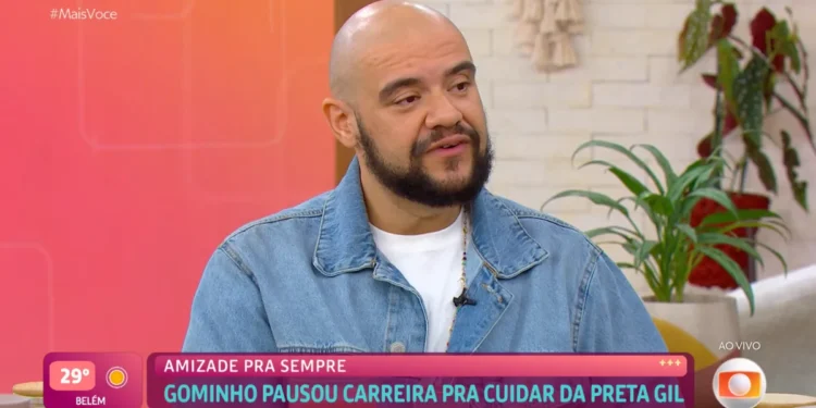 Gominho falou sobre Preta Gil no Mais Você, da TV Globo • Reprodução/Globoplay