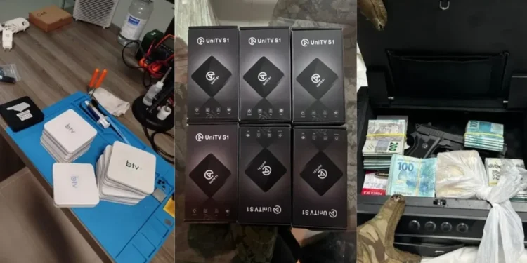 PF faz operação contra organização que vende aparelhos de TV ilegais