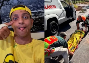 Leozin é resgatado após acidente de moto • Instagram / Leozin Lemos