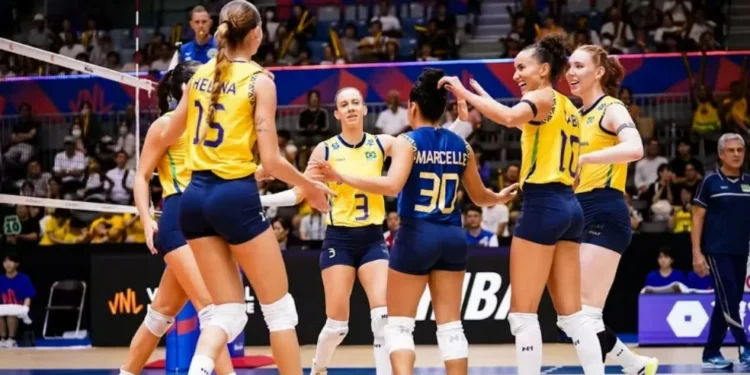 Seleção feminina de vôlei disputará as quartas de final nesta quinta-feira — Foto: divulgação