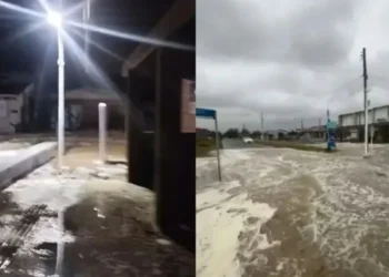 Foram registrados alagamentos, queda de árvores e postes de energia, além de destelhamentos.  • Reprodução