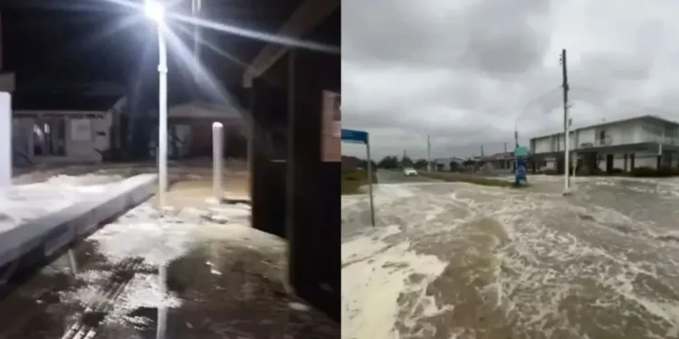 Foram registrados alagamentos, queda de árvores e postes de energia, além de destelhamentos.  • Reprodução