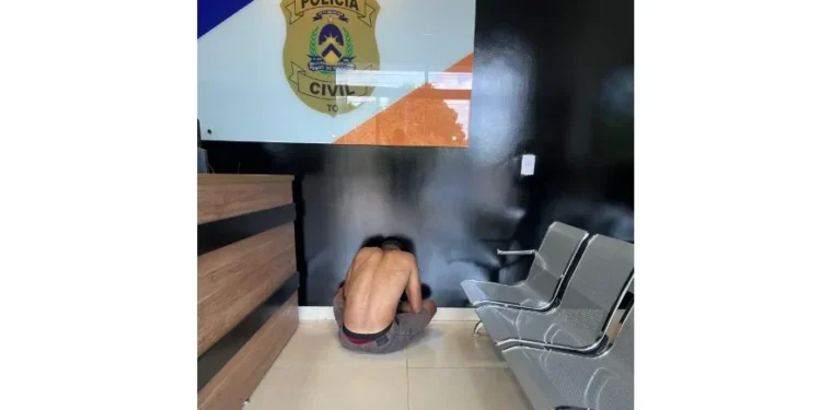 Homem foragido da justiça do Mato Grosso é preso pela Polícia Civil no Tocantins - Foto: Polícia Civil do Tocantins