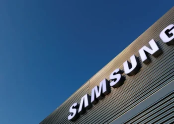 Logo da Samsung em Barcelona • 25/2/2018. REUTERS/Yves Herman/Arquivo