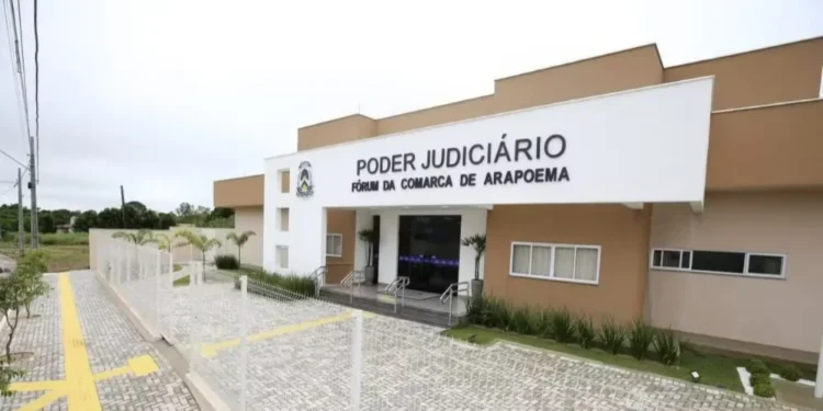 Fórum de Arapoema, no Tocantins — Foto: Divulgação/TJTO