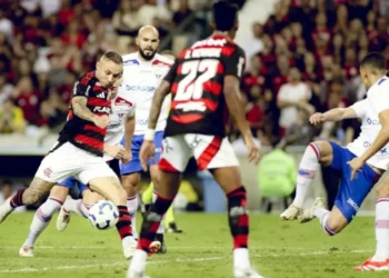 Flamengo goleou o Fortaleza na última partida pelo Brasileirão antes da parada para a Copa do Mundo de Clubes • Adriano Fontes/Flamengo