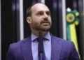 Eduardo Bolsonaro (PL - SP), deputado federal e filho do ex-presidente Jair Bolsonaro (PL) • 09/07/2024- Mário Agra/Câmara dos Deputados