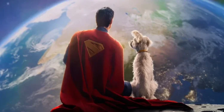 Superman e Krypto no novo filme do super-herói da DC  • Reprodução/James Gunn