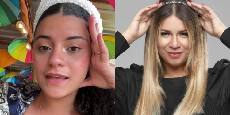 Filha de piloto do voo de Marília Mendonça fala após polêmicas com seguro • 1: Instagram/Vitória Drumond di Medeiros/; 2: Instagram/Marília Mendonça