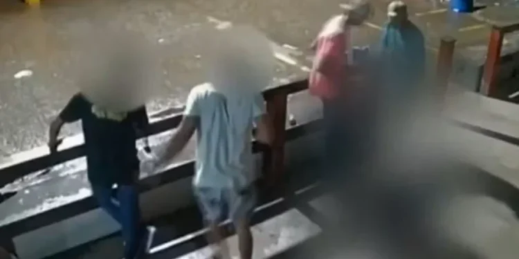 Momento do homicídio ocorrido em novembro de 2024.