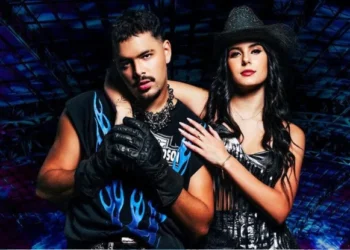 Pedro Sampaio e Ana Castela em foto promocional da faixa "Carinha de Bebê" • Divulgação