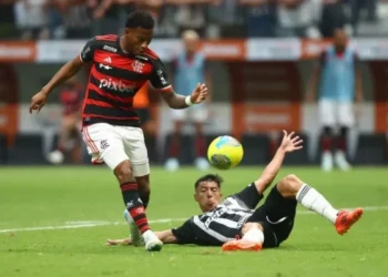1 de 5 Gonzalo Plata marca contra o Atlético-MG no jogo de volta da final da Copa do Brasil de 2024 • Divulgação/Flamengo