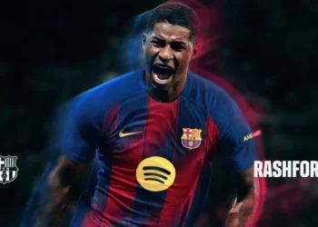 Barcelona anunciou a contratação do atacante Marcus Rashford • Foto: Divulgação/ Barcelona