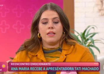 Ana Maria Beaga recebeu Tati Machado no Mais Você nesta segunda-feira (28) • Reprodução/Globoplay
