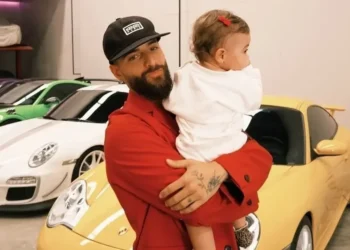 Maluma e a filha, Paris • Reprodução/Instagram