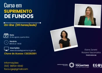CGE Tocantins realiza curso em Suprimento de Fundos na modalidade virtual - Divulgação/CGE-TO
