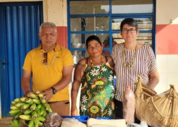 Entrega da produtora Selma Sekwahidi dos Santos de Brito Xerente - Aldeia São José