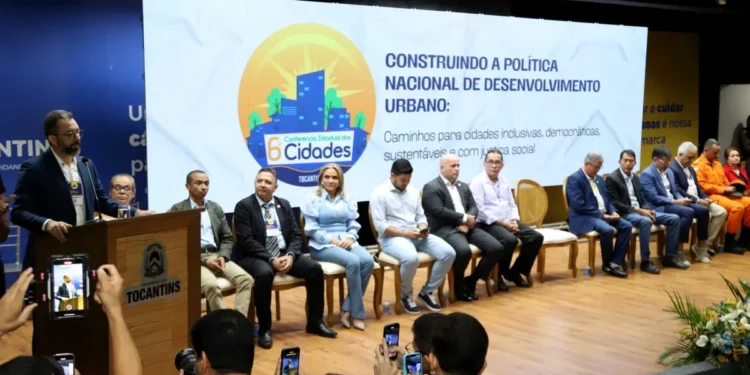 Secretário da Secihd, Ubiratan Carvalho, ressalta a importância da conferência como espaço democrático para a construção de soluções aos desafios urbanos; Foto: Ademir dos Anjos/Governo do Tocantins