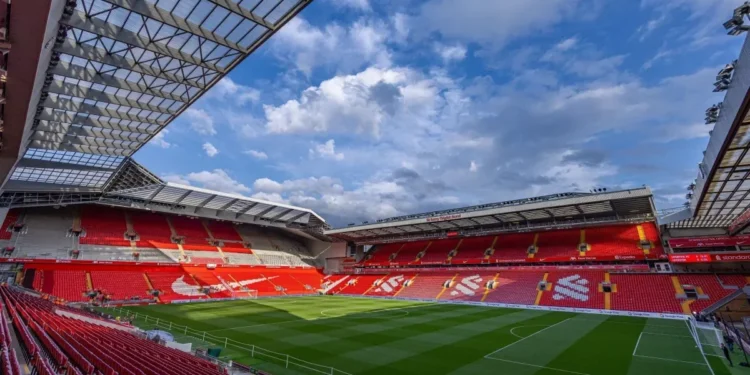 Estádio Anfield, casa do Liverpool • Foto: Reprodução/Liverpool