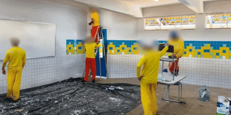 Atividade contou com a participação de seis custodiados capacitados para a execução do serviço prestado - Crédito: Divulgação Seciju/Governo do Tocantins