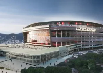 Imagem do projeto do estádio do Flamengo • Reprodução