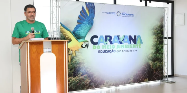 Secretário Marcello Lelis destacou que a criação da Caravana surgiu da necessidade de ampliar o debate sobre meio ambiente em todas as regiões do Tocantins.Jordana Capistrano/Governo do Tocantins.