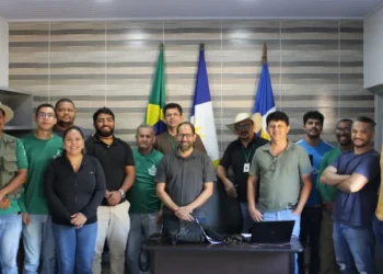 Força-tarefa de servidores do Itertins que estão trabalhando na regularização fundiária do município de Combinado. - Uendel Souza/Governo do Tocantins.