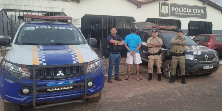 O homem, que é primo da vítima, está à disposição da Justiça - Foto: Divulgação PC-TO