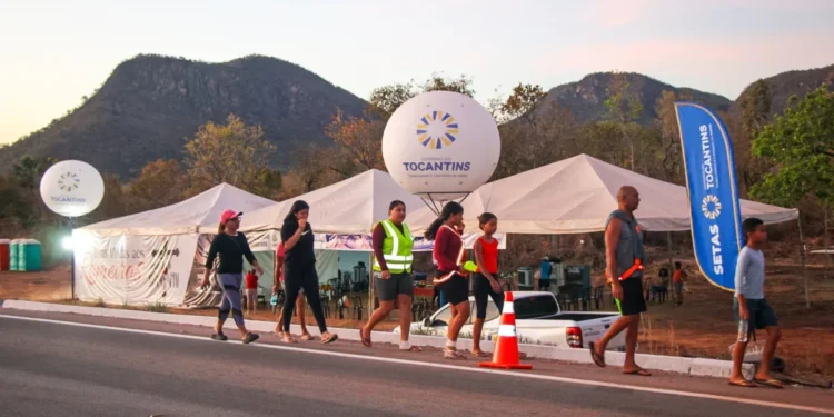 Presente desde 2002 no Festejo do Senhor do Bonfim, a Setas atende, em média, mais de 2 mil pessoas por dia durante a romaria. Foto - Carlessandro Souza