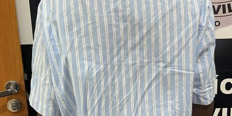 Suspeito foi preso preventivamente nas proximidades de Palmas e será encaminhado ao sistema prisional. Foto: Divulgação PC-TO