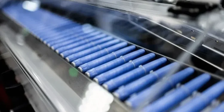 Canetas de injeção como essas são usadas para dispensar os novos medicamentos populares para perda de peso  • Carsten Snejbjerg/Bloomberg/Getty Images