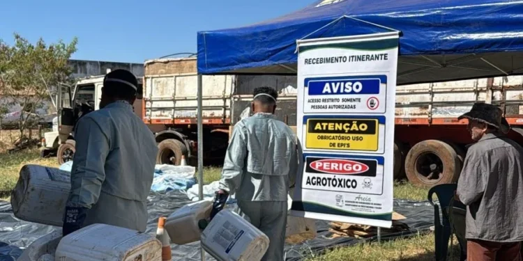 Pequenos e médios produtores de Combinado devolvem embalagens vazias de agrotóxicos. Foto - Divulgação