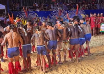 Apresentação cultural em língua indígena com o povo Karajá-Xabioá -(Créditos: Nilson Chaves/Governo do Tocantins)