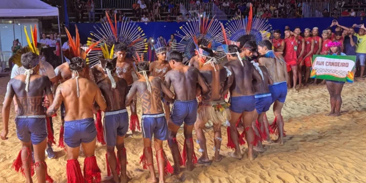 Apresentação cultural em língua indígena com o povo Karajá-Xabioá -(Créditos: Nilson Chaves/Governo do Tocantins)