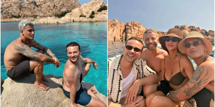 Gio Ewbank e Bruno Gagliasso curtem lua de mel na Itália aocmpanhados de amigos  • Instagram / Léo Fuchs / Giovanna Ewbank