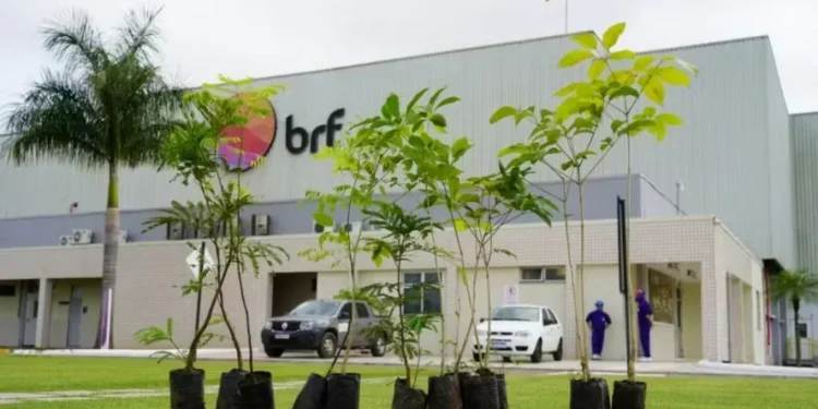 Unidade da BRF em Lucas do Rio Verde (MT). Fusão com a MArfrig foi aprovada pelos acionistas — Foto: Prefeitura de Lucas do Rio Verde/divulgação