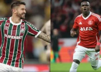 Everaldo e Carbonero atuando pelo Fluminense e Internacional • Lucas Merçon / Fluminense / Ricardo Duarte / Internacional
